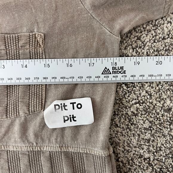 Soft Surroundings Womens S Coastal Grandma Boho Minimalist Mixed Media Tunic Top - Picture 9 of 11